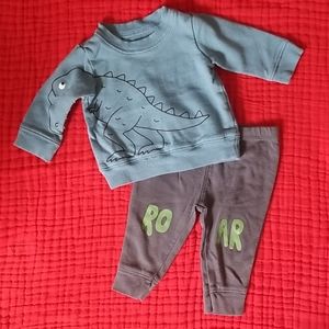 Carter's | dinosaur outfit boy baby 3 month